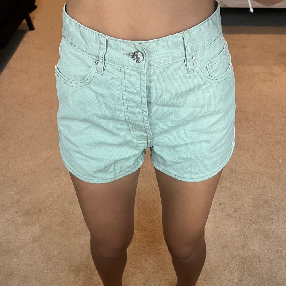 Pacsun Green Mom Jean Shorts